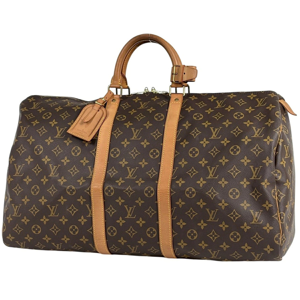 Louis Vuitton Keepall Boston Bag Monogram Brown